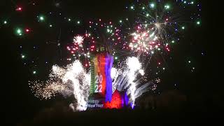 Stirling New Year Fireworks 2022 Wallace Monument 4K [upl. by Nerraf]