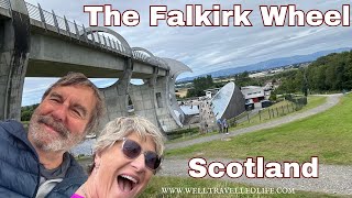 The Falkirk Wheel A Marvel of Art and Engineering  Drone Footage [upl. by Calica]