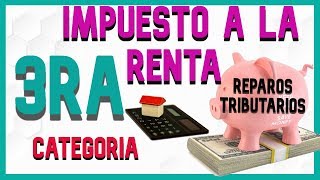 Cómo calcular el impuesto ala renta de tercera CATEGORÍA IMPUESTO ALA RENTA🔴✏️ [upl. by Alby274]