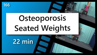 OsteoporosisOsteopenia Safe Seated Weights Sitting Upper Body Strength Training with Dumbbells [upl. by Sihon]