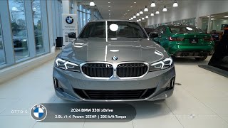 The All New 2024 BMW 330i xDrive  Skyscraper Grey Metallic  Tacora Red Sensatec [upl. by Hailed859]