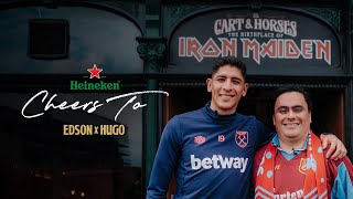 Edson Álvarez Surprises Mexican West Ham Fan 🇲🇽  West Ham x Heineken  Cheers To Hugo [upl. by Mitran240]