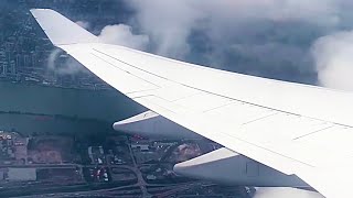 Lufthansa Boeing 747400 Takeoff YVR [upl. by Anairt880]