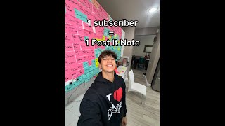 Putting Subscriber’s Names On Post It Notes [upl. by Shirlie]