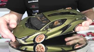 Lamborghini SIAN by Bburago Models  Full Review [upl. by Haleelahk]