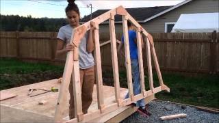 DIY shed 10x12 barn style [upl. by Saudra149]