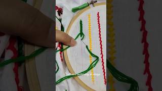 Braided chain stitch embroidery shortvideo shorts [upl. by Nomzaj]