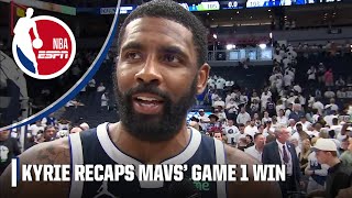 Kyrie Irving says Mavs did ‘the little things’ in Game 1 win vs Timberwolves  NBA on ESPN [upl. by Kohn]