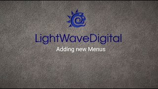 Lightwave 3D  Adding Menus [upl. by Wauters704]