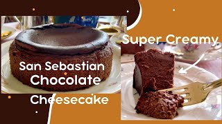 San Sebastian Chocolate cheesecake Basque style [upl. by Rollet635]