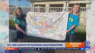 Orange County Girl Scouts hit national cookie sales milestone [upl. by Netnerb704]