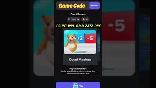 Count Masters Game Code Hamster Kombat hamsterkombat gamecodes Mastershamsters Dimond [upl. by Nylesor955]