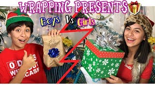 Wrapping Presents Parody  Boys Vs Girls  Comedy Skits  Just Giselle  GEM Sisters [upl. by Brownley175]