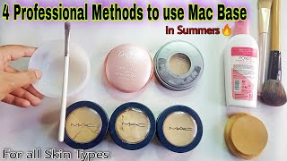 How to use Mac Base in Summers🔥 Professional Bridal Base and Party Makeup Base with Pancake Makeup [upl. by Eymaj]