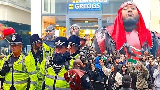 ISRAELITES VS MUSLIMS IN BIG STAND OFF BIRMINGHAM CITY CENTRE [upl. by Tav]