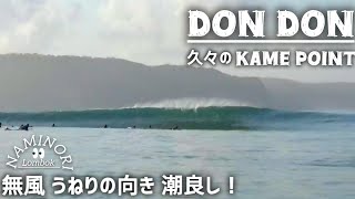 【Lombok surfing🇮🇩】久しぶりの最高のドンドン ポイント🌊待ちに待った 良い時期がやってきました！無風の朝。 [upl. by Edorej]