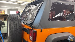 Jeep Wrangler JK Bestop NX Glide Soft Top Installation [upl. by Mcintosh]