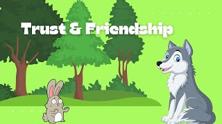 “The Scared Rabbit and the Brave Wolf  Heartwarming Story for Kids  Trust and Friendship [upl. by Gasparo605]