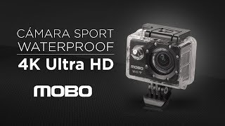 Cámara Sport Waterproof 4k MOBO [upl. by Ellehcen]