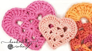 How to Crochet a Heart in just 2 MINUTES ❤ [upl. by Annabell182]