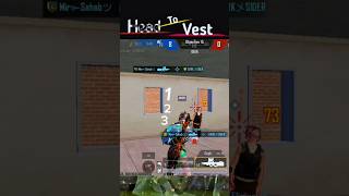 Head vs Vest 🤔🔥  bgmi pubgmobile shorts ytshorts ببجی پبجی [upl. by Enniotna]