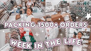 STUDIO VLOG 107  PACKING 1500 ORDERS 📦 WEEK IN THE LIFE SMALL BUSINESS 🖤 BLACK FRIDAY ✨ [upl. by Aidnama]