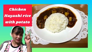 CHICKEN HAYASHI RICE WITH POTATO JAPANESE RECIPE JENNIFER DC KATO [upl. by Mikkel]