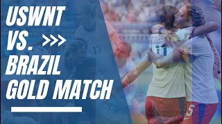 USWNT vs Brazil Gold Medal Match Womens Soccer Paris Olympics Preview [upl. by Mateya]