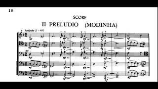 Heitor Villa Lobos Bachianas Brasileiras No1 II Preludio Modinha sheet musicaudio [upl. by Ninnette164]