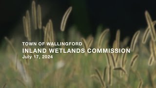 Inland Wetlands amp Watercourses Commission  Regular Meeting  July 17 2024 [upl. by Annatnom]