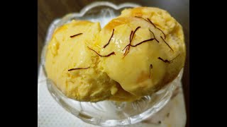 Mango Ice Cream recipe only 3 ingredients  How to make homemade mango ice cream Snehals Kitchen [upl. by Ahsinyar853]