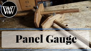 How to Make a Panel Gauge With Hand Tool Woodworking [upl. by Isaacs]