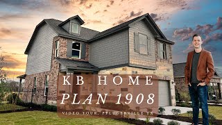 KB Home Plan 1908  34 Bedroom 25 Bath 1908 sqft  Village at Northtown  Pflugerville Texas [upl. by Bahr]