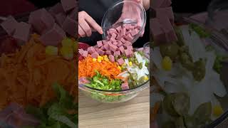 Delicious mixed salad Even those who dont like salad will love this recipe [upl. by Anaizit]