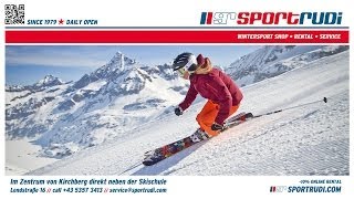 Skiverleih Kitzbühel Kirchberg Brixental Kitzbüheler Alpen Skirental Skiverhuur [upl. by Ostler]