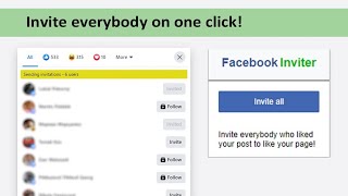 How to automatically invite all post likers to like your Facebook page 2021  LikeInviter [upl. by Hardunn]