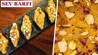 Sev Barfi  Sindhi Singar Mithai  सिंधी सेव बर्फी  Singhar Sweet  सिंधी मिठाई  Easy Indian Sweet [upl. by Araes]