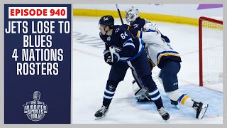 Winnipeg Jets lose to Blues 4 Nations Projected Rosters CFL offseason [upl. by Ccasi]