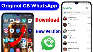 GB Whatsapp New Update Version 2024  GB Whatsapp New Version Update Kaise kare [upl. by Siryt]