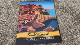 Americanflat 2025 Wall Calendar  World Travel Poster Design  Product Review [upl. by Enniotna105]