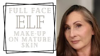 Full Face ELF Makeup on Mature Skin [upl. by Charmine629]