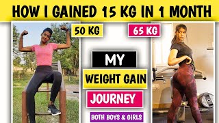 How I Gained 15 KG weight fast in 1 Month  My Weight gain Journey  Mote hone ka Tarika [upl. by Osithe]