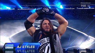 AJ Styles New Theme Song Entrance  WWE SmackDown April 12 2024 [upl. by Enelrahc]