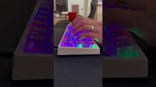 TH66 Typing Sounds  Gateron Aliaz Switches  RGB  ASMR [upl. by Ardnasak]