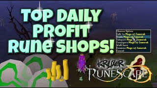 Runescape 3 Top Shops Ranked for Daily Profits runescape3 dailys [upl. by Kralc470]