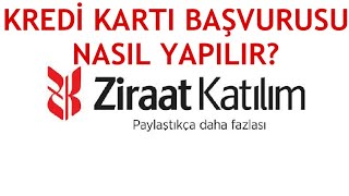 Ziraat Katılım Kredi Kartı Başvurusu Nasıl Yapılır [upl. by Aitercal]