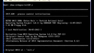 RETRO UNIX 8086 v1 demo [upl. by Eidorb606]