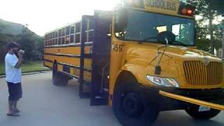 Adrian first ride on a school bus [upl. by Buyers]