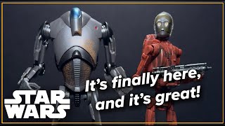 Super Battle Droid and C3PO Black Series Review [upl. by Mayer81]