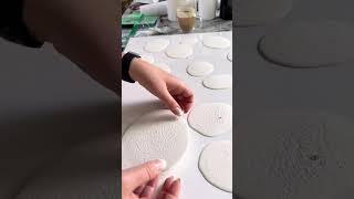 Plaster painting on canvas diy plaster art technique 👩‍🎨🎨🖼️ mixedmediaart canvaspainting [upl. by Raddi]